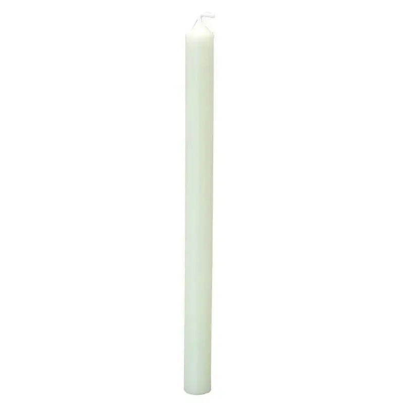 White taper candle for home décor and celebrations