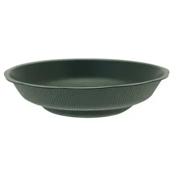 Dark Green Floral Bowl