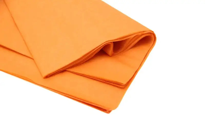 Bright orange tissue paper for gift wrapping and home décor, perfect for birthdays and celebrations