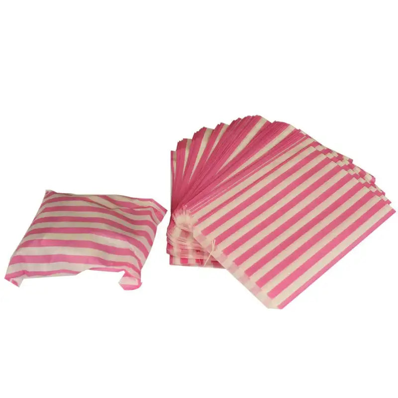 Pink Small Candy Stripe Sweet Bags