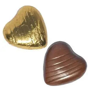 Gold Chocolate Hearts (1kg)