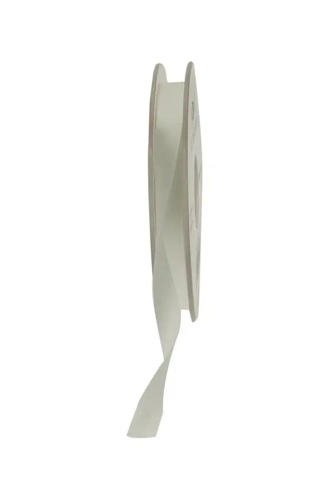 Cream satin ribbon spool for gift wrapping and home décor accents