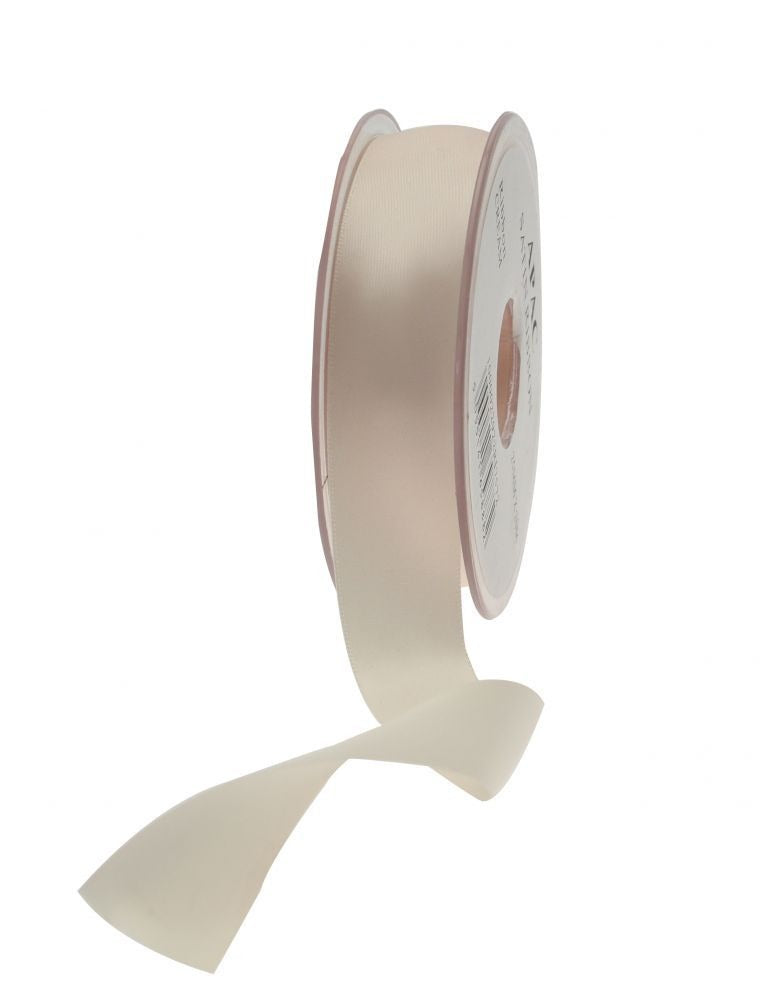 Discover the Cream Satin Ribbon (25mm) at Bristow Direct