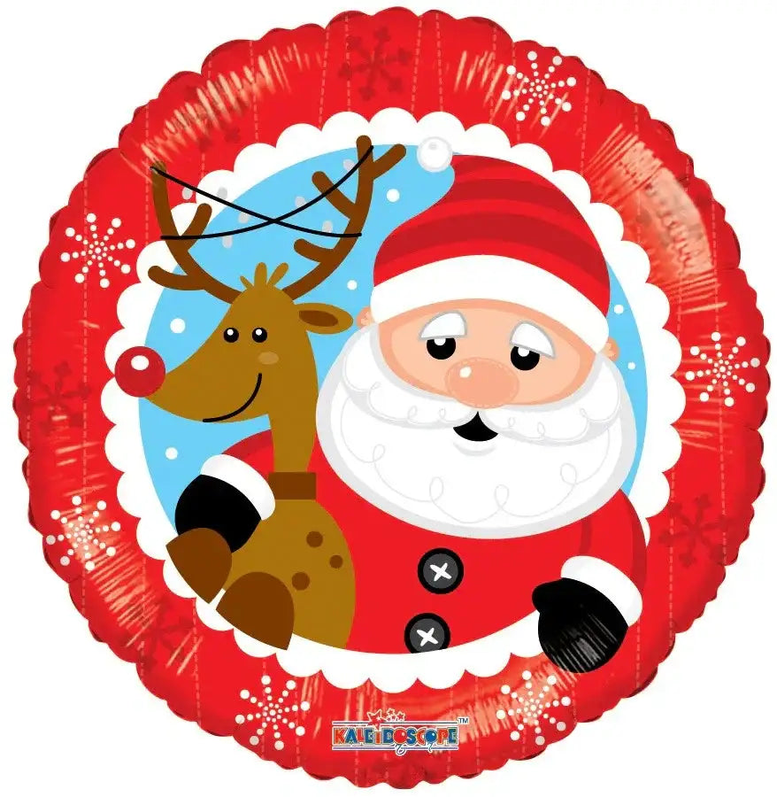 Santa and Reindeer Balloon