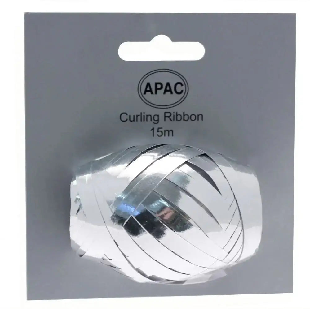 Metallic Silver Ribbon Cop on Header