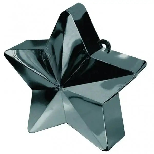 Shiny black star ornament for home décor or luxury gift occasions