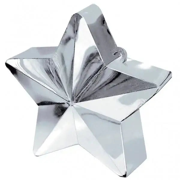 Shiny silver star decoration for luxury home décor or festive gifting