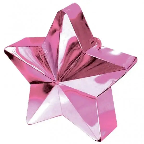 Shiny pink star-shaped ornament for home décor or gift wrapping