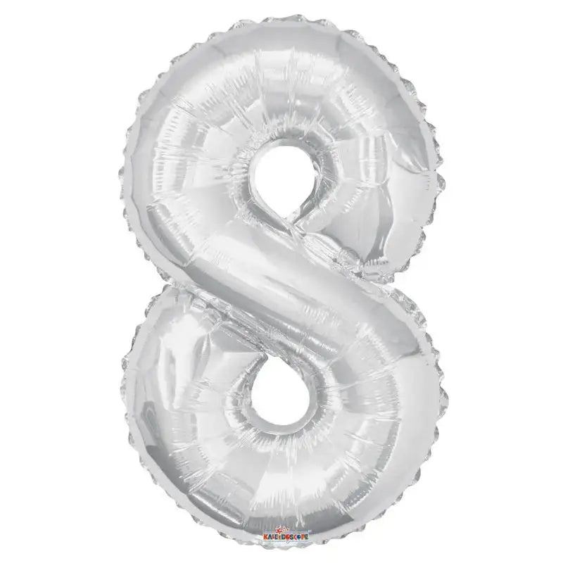 Silver Foil Balloon - Age 8