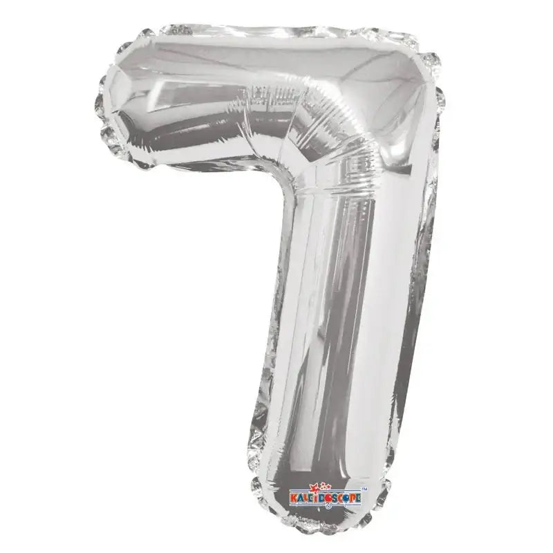 Silver Number 7 Balloon (14 Inch)