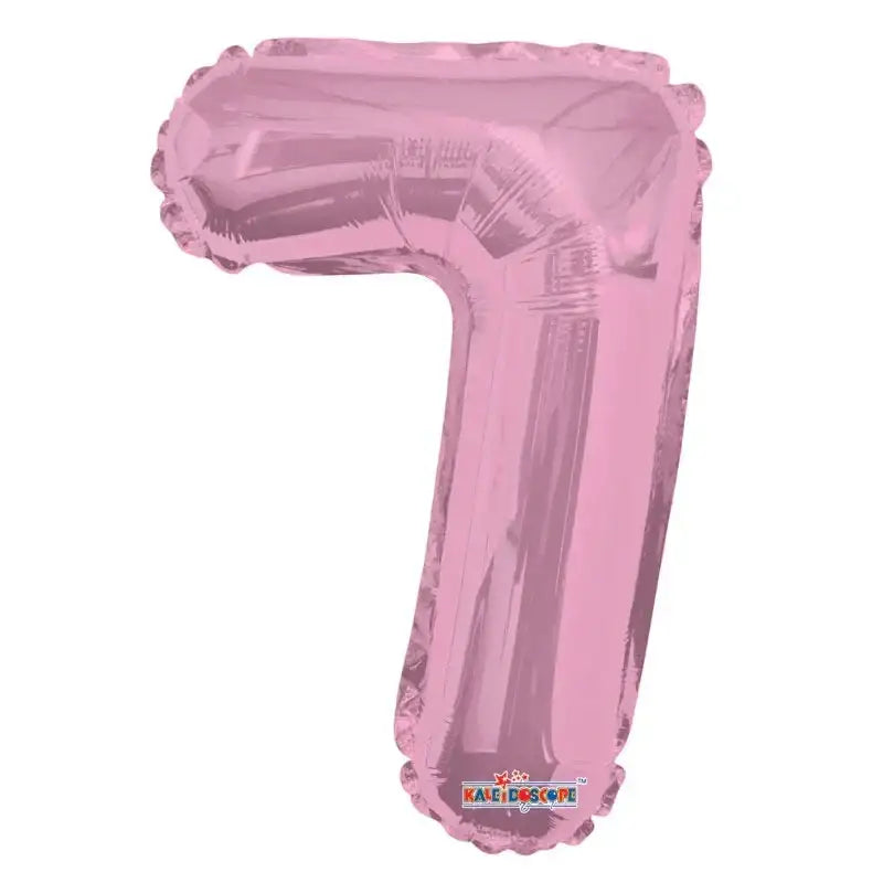 Light Pink Number 7 Balloon (14 Inch)