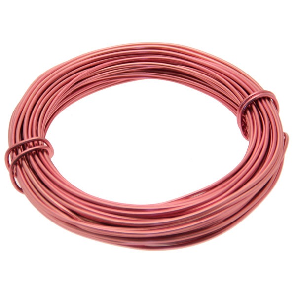 Discover the Rose Pink Light Red Aluminium Wire at Bristow Direct