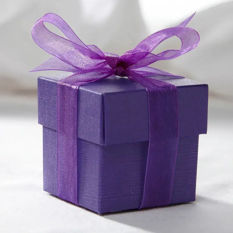 Purple Square Favour Box and Lid