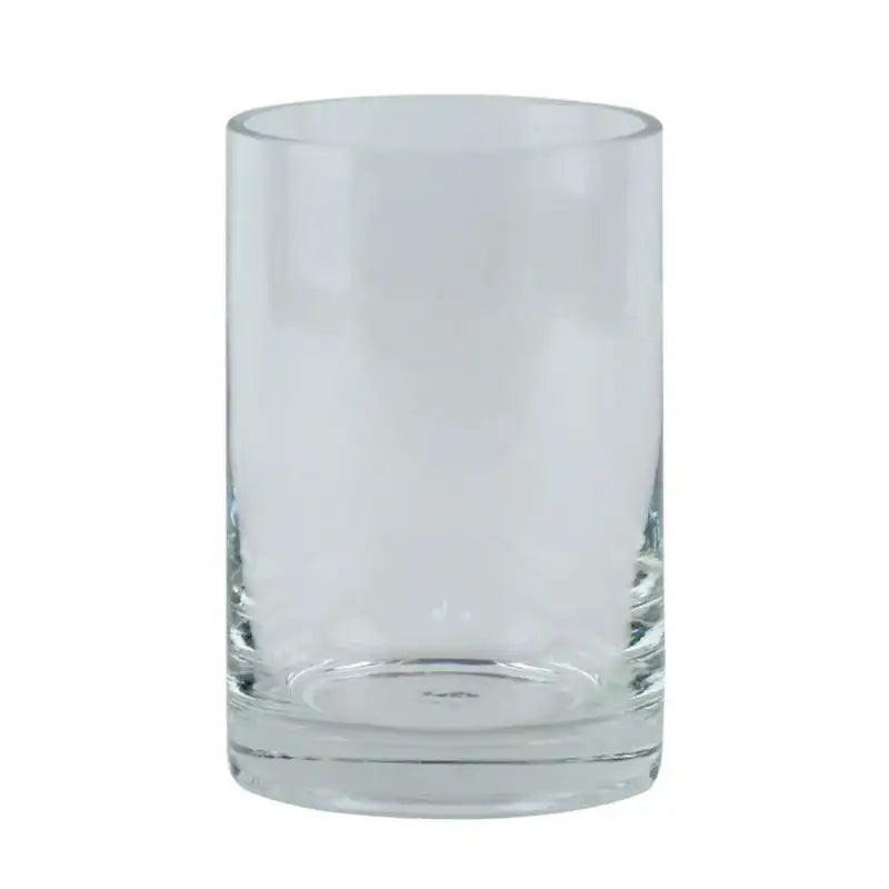 Clear glass tumbler for home décor or gifting, perfect for everyday use or special occasions.