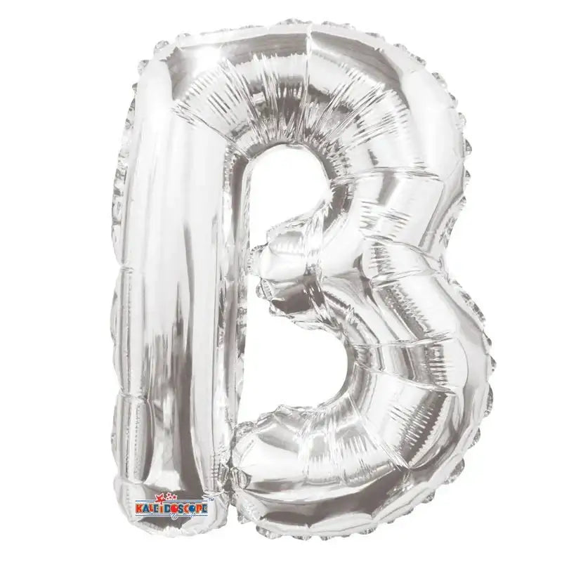 14 Inch Silver Letter B Balloon