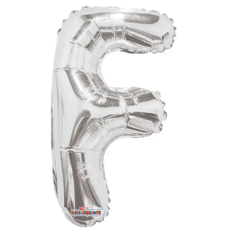 14 Inch Silver Letter F Balloon