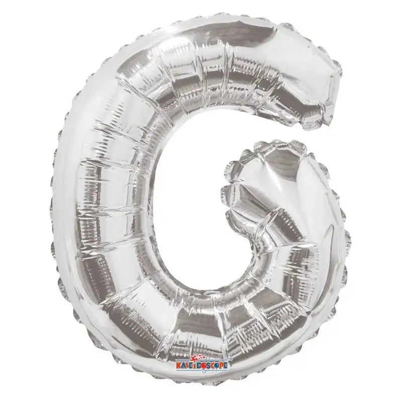 14 Inch Silver Letter G Balloon