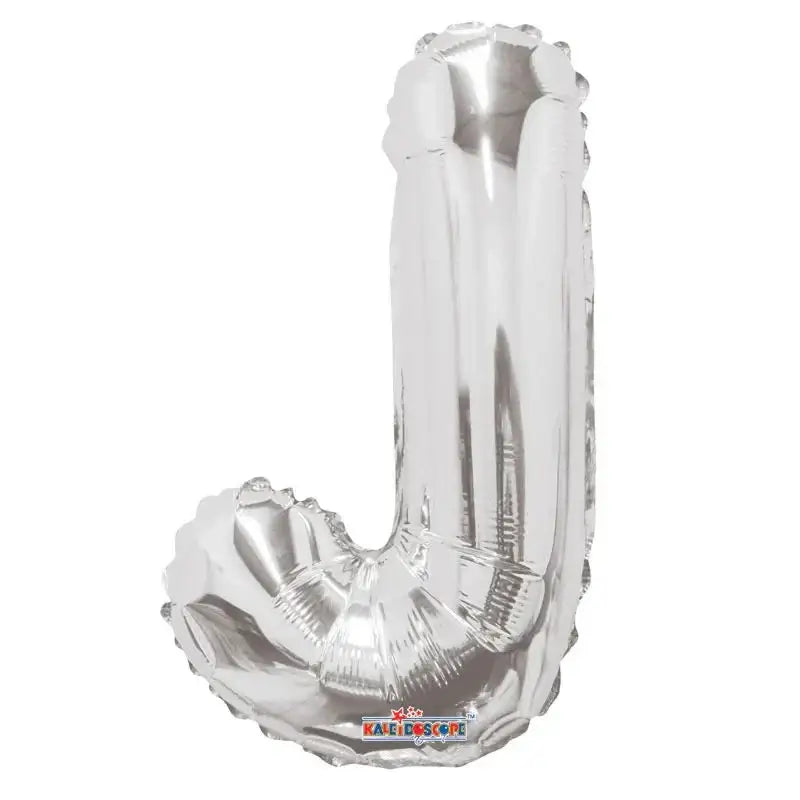 14 Inch Silver Letter J Balloon