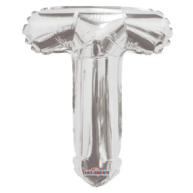 14 Inch Silver Letter T Balloon