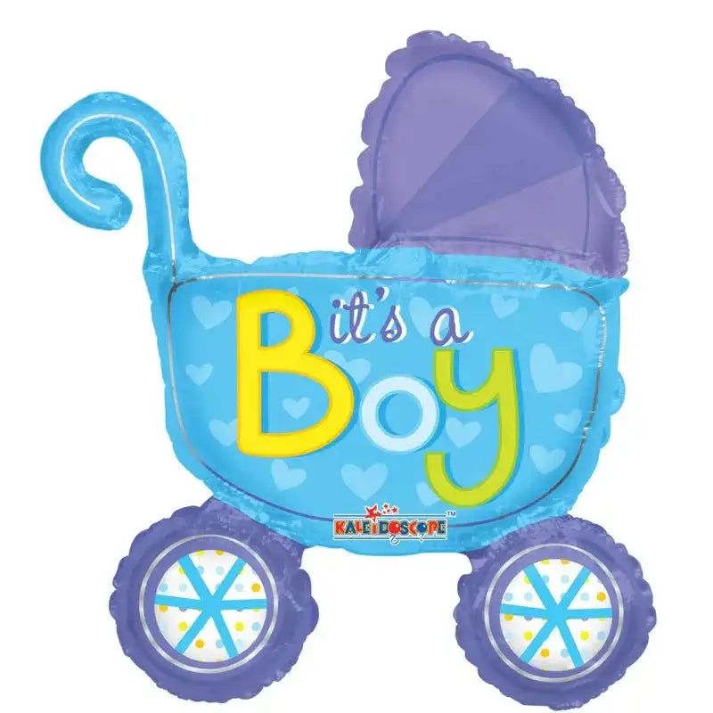 14 Inch Baby Boy Stroller Balloon