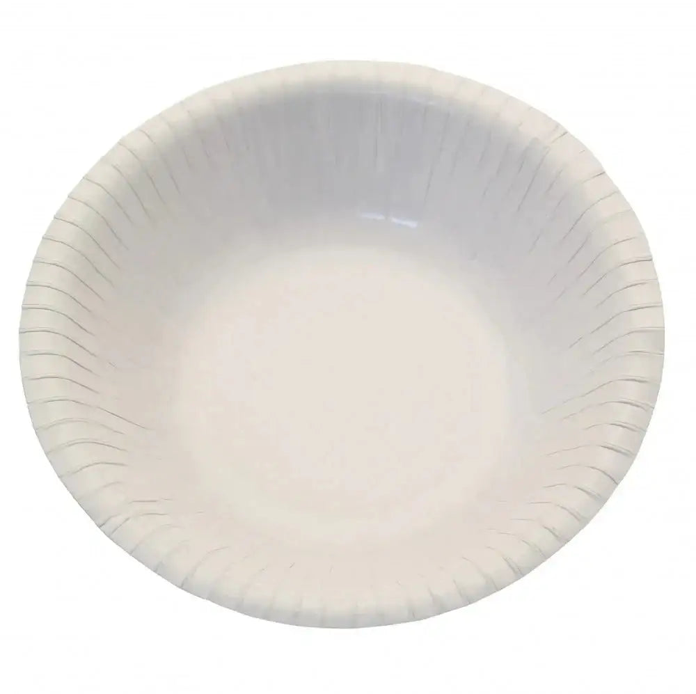 Disposable white paper bowl for parties and events, eco-friendly tableware