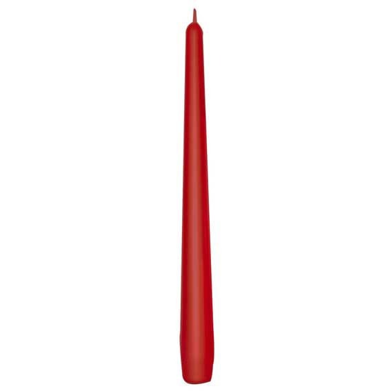 Red taper candle for home décor and celebrations, perfect for festive table settings and gift ideas