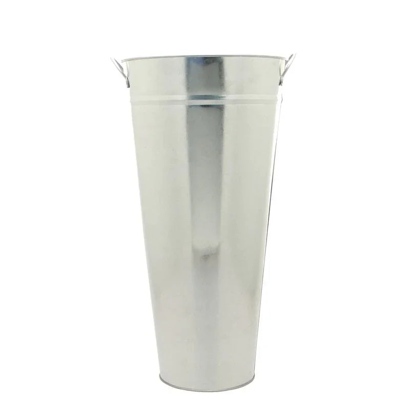 Galvanised Vase With Ears 55cm