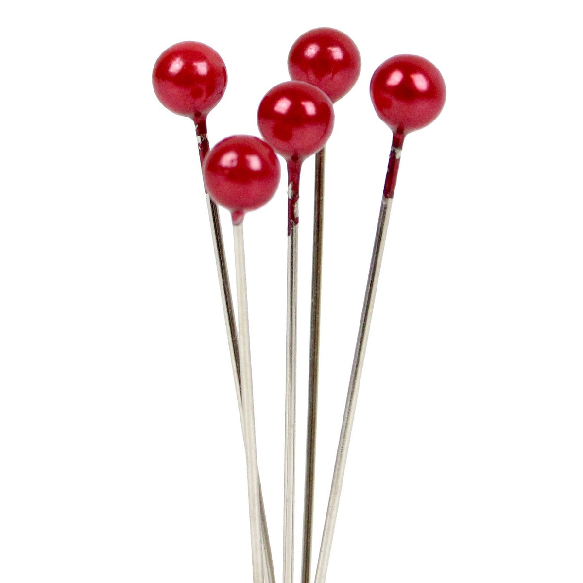 Discover the Red 4cm Pearl Headed Pins at Bristow Direct