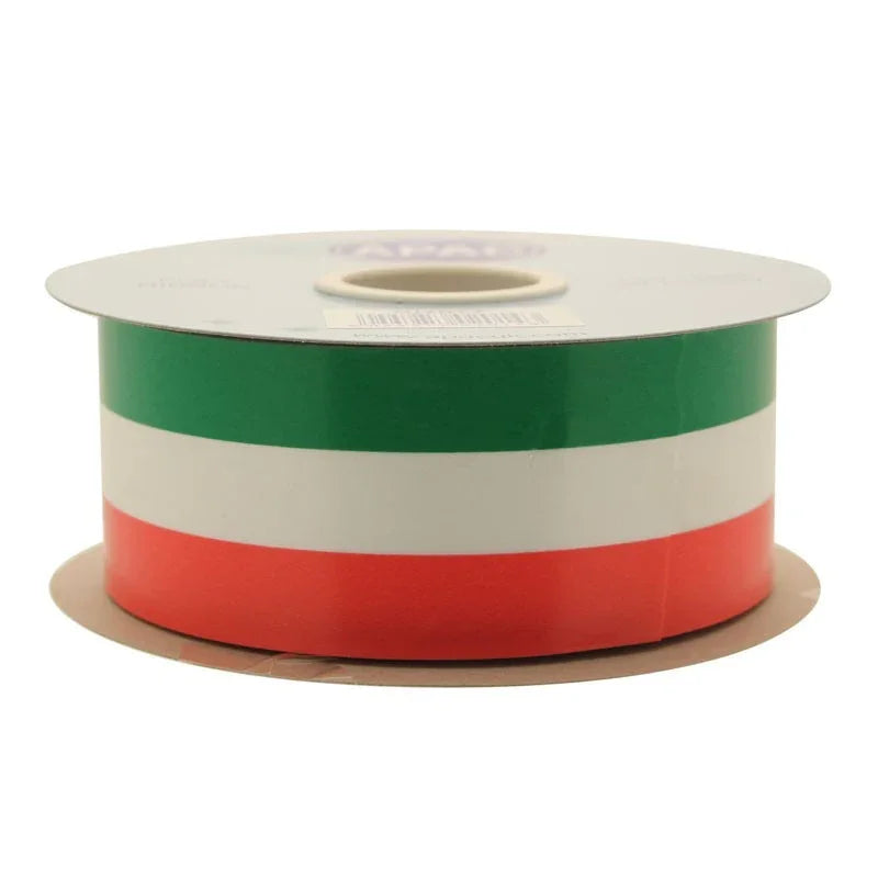 Tri-Colour Ribbon 50mm (Orange green and white)