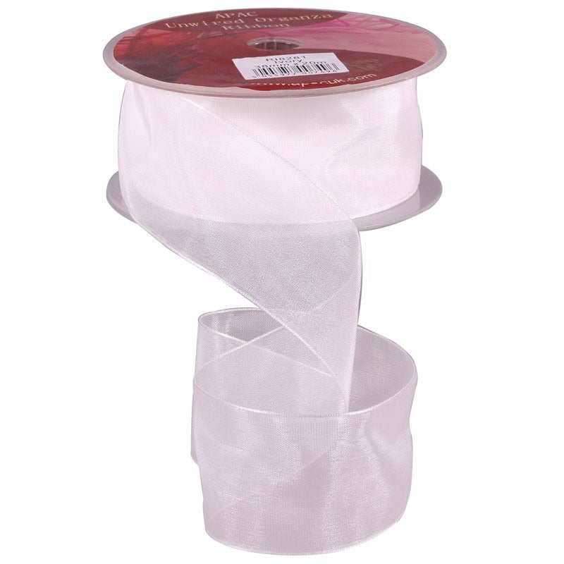 Discover the Ivory Woven Edge Organza 38mm at Bristow Direct