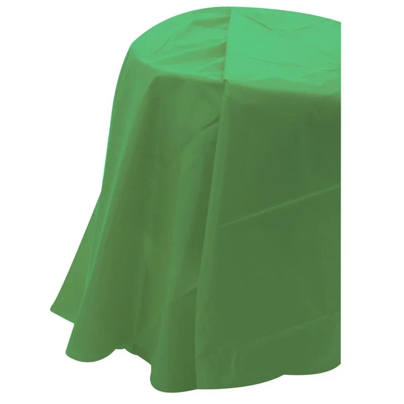 Lime Green Round Plastic Table Cover