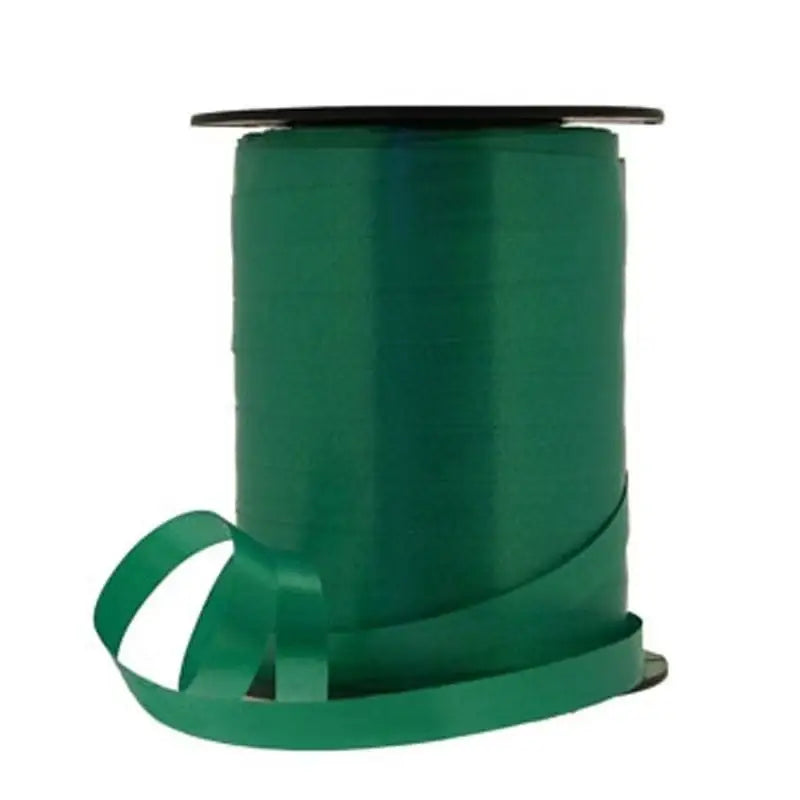 Emerald green gift ribbon spool for wrapping presents and home décor accents