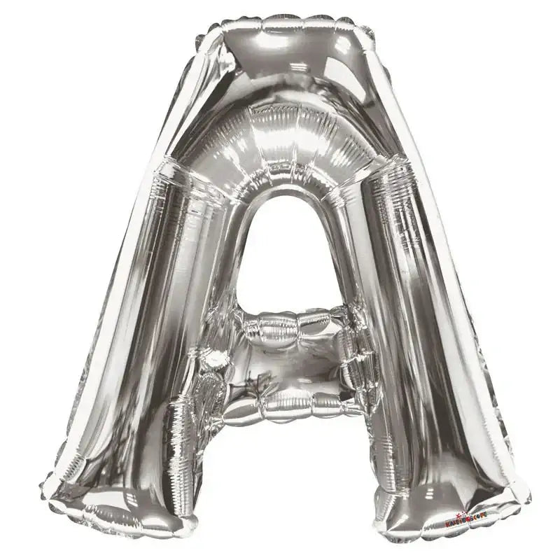 34 Inch Silver Letter A Balloon