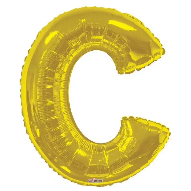 34 Inch Gold Letter C Balloon