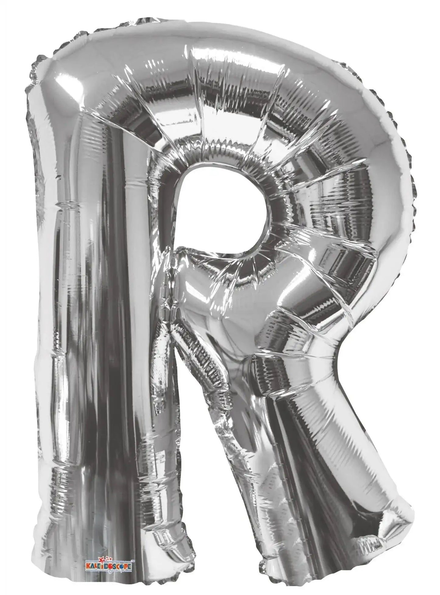 Silver letter R foil balloon for party decorations or celebrations