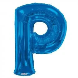 34" Letter Balloon - P - Blue