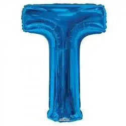 34 Inch Letter Balloon - T - Blue