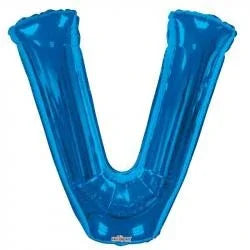 34" Letter Balloon - V - Blue