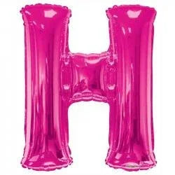 34" Letter Balloon - H - Pink
