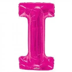 34" Letter Balloon - I - Pink