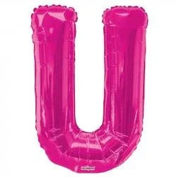 34" Letter Balloon - U - Pink