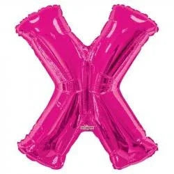 34" Letter Balloon - X - Pink