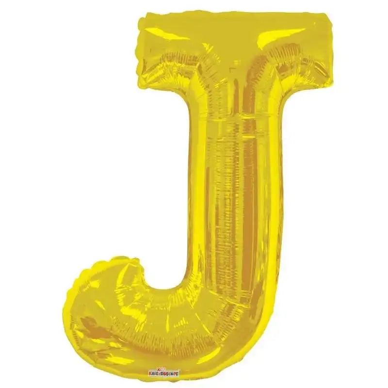34 Inch Letter Balloon - J - Gold