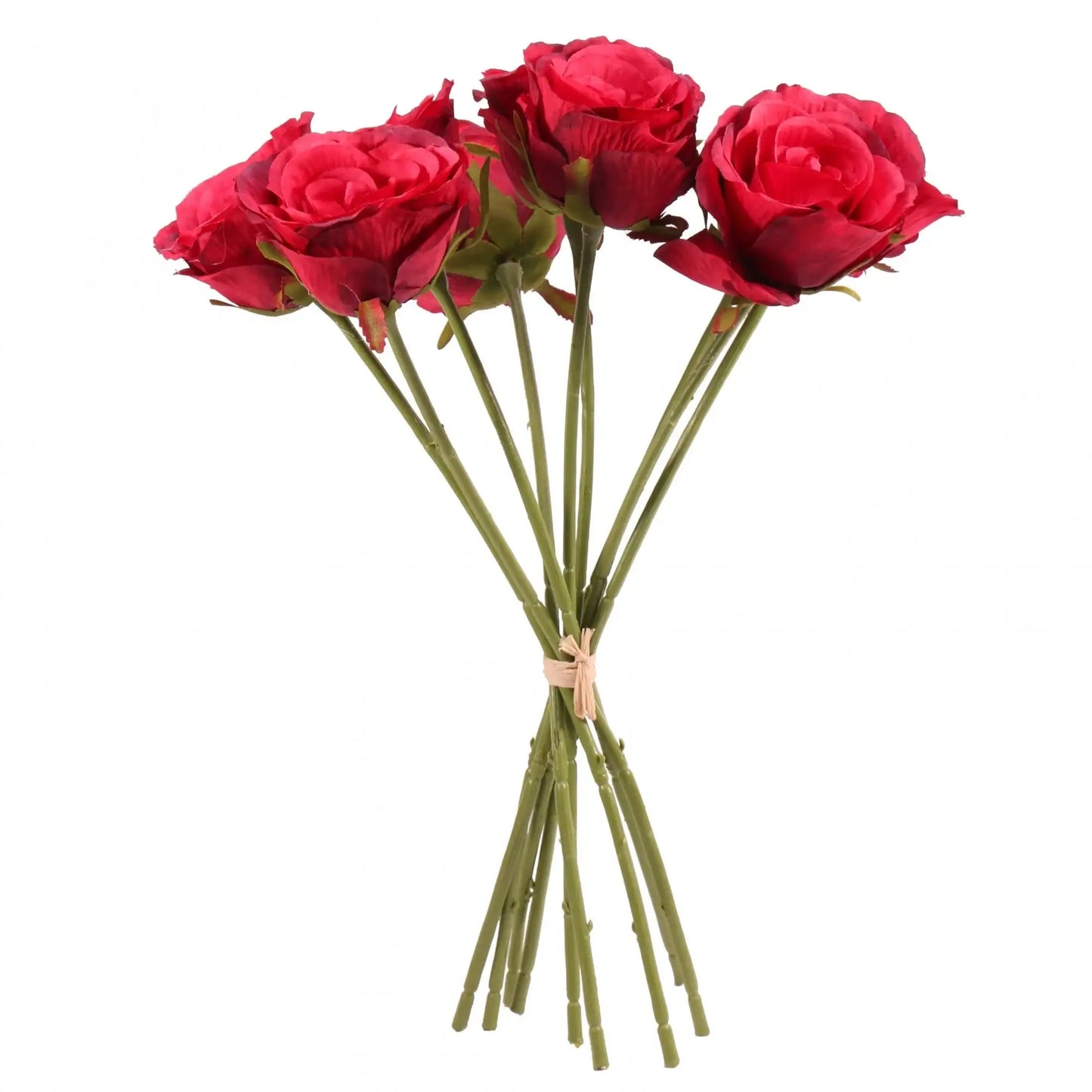 Red artificial roses bouquet for home décor or gift occasions, perfect for celebrations and milestones