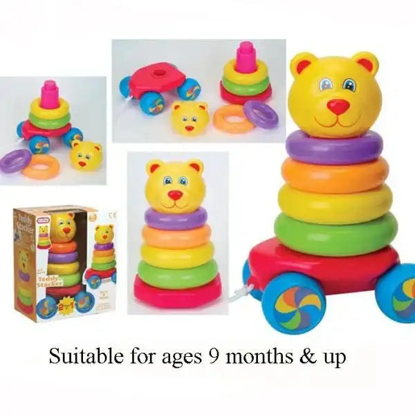 Pull Along Stacking Teddy