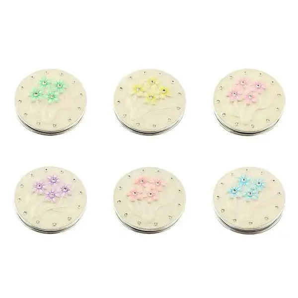 Diamante Flower Design Compact 6 Colours by Leonardo Collection