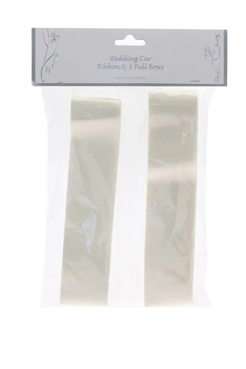Ivory Wedding Car Ribbon Set