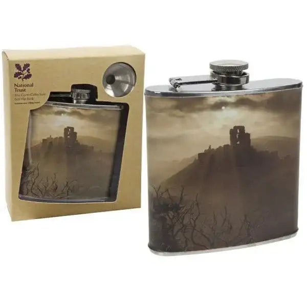 National TrustCorfe Castle 6oz Hip Flask