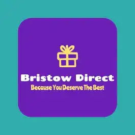 Gift box icon with bold text and tagline on a purple square, teal background.