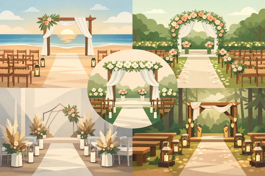 12 Wedding Aisle Decor Examples for Every Style